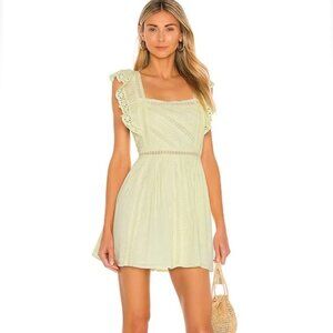 Tularosa Revolve Parker Mini Dress Pale Yellow